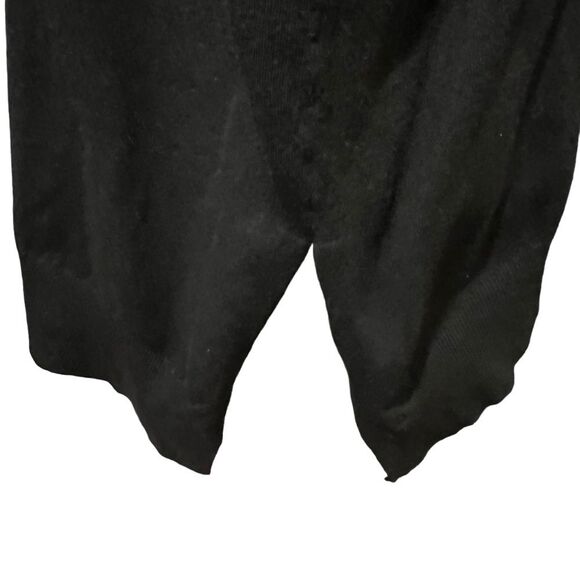 Sweet Romeo Black High-Low Turtleneck Sweater MEDIUM Lagenlook Minimalist - Picture 4 of 11